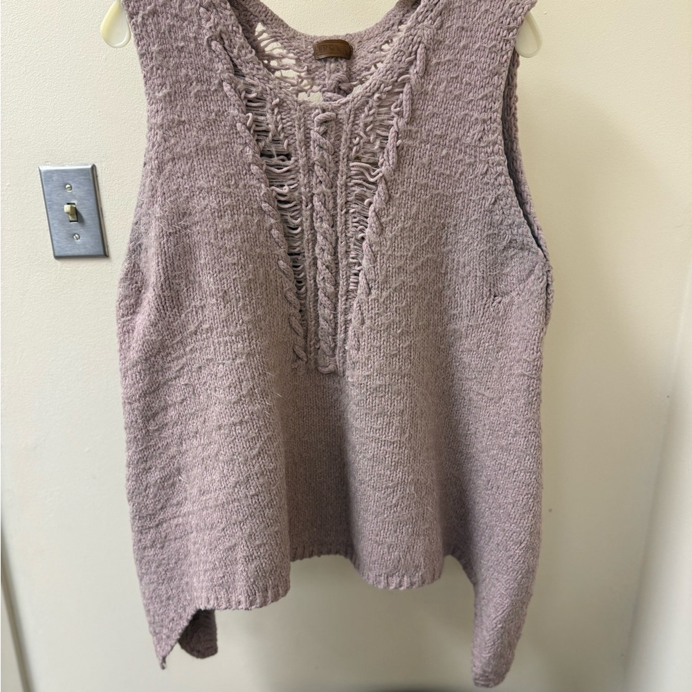 POL Mauve Knit Tank Top